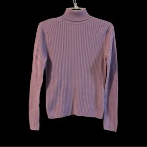 Talbots Lavender Ribbed Sweater